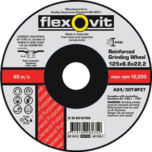 DISC GRIND METAL 127X6.8X22 A30P FLEXOVIT  66253371101